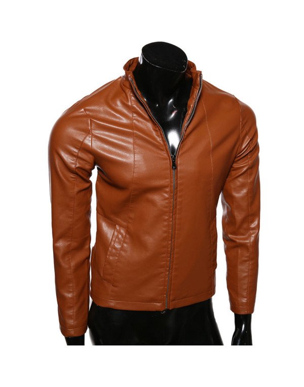 HugMe.fashion Genuine Leather, Black Biker Slim Fit Jacket JK104